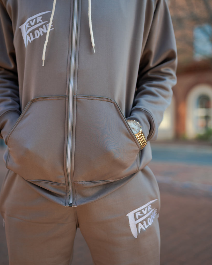 Gray Fleece Tracksuit