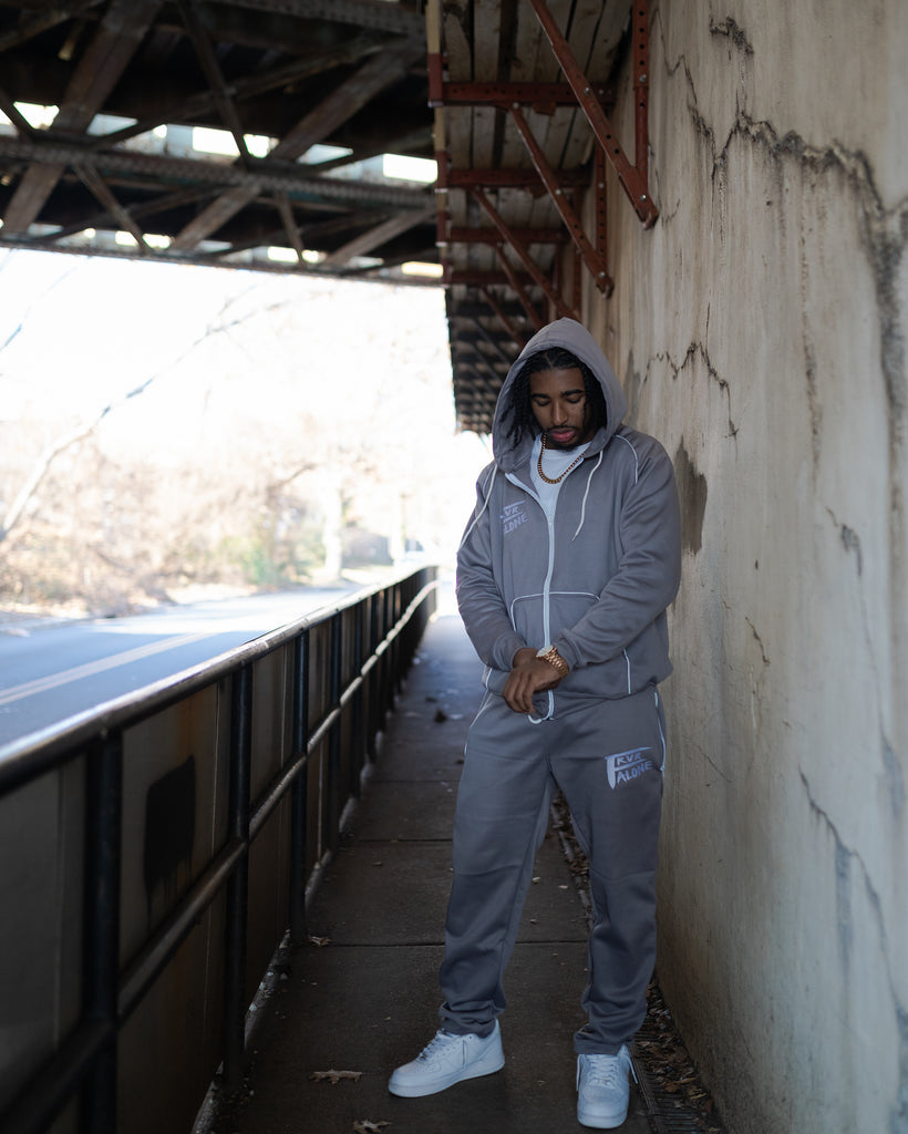 Gray Fleece Tracksuit